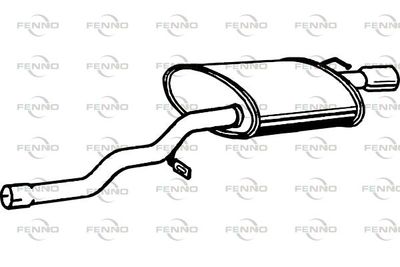  P1286 FENNO Глушитель выхлопных газов конечный