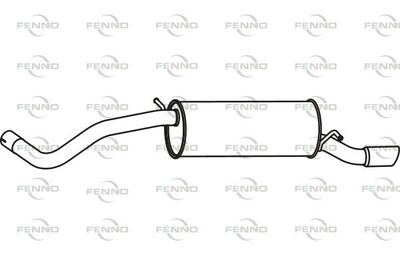  P72059 FENNO Глушитель выхлопных газов конечный