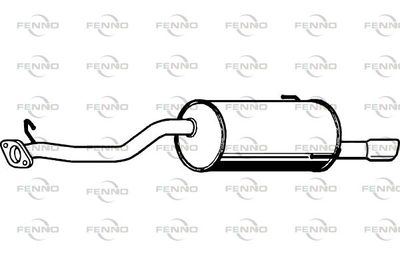  P9036 FENNO Глушитель выхлопных газов конечный