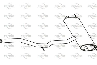  P76129 FENNO Глушитель выхлопных газов конечный