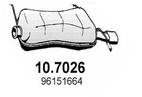  107026 ASSO Глушитель выхлопных газов конечный