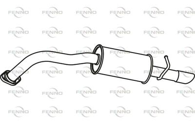  P66034 FENNO Глушитель выхлопных газов конечный