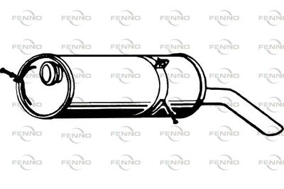  P4793 FENNO Глушитель выхлопных газов конечный