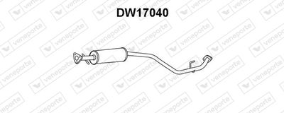  DW17040 VENEPORTE Предглушитель выхлопных газов