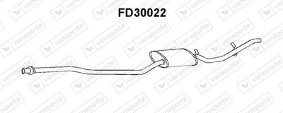  FD30022 VENEPORTE Глушитель выхлопных газов конечный