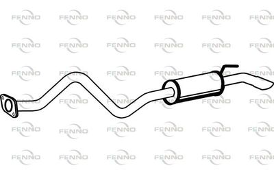  P6989 FENNO Глушитель выхлопных газов конечный