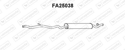  FA25038 VENEPORTE Глушитель выхлопных газов конечный