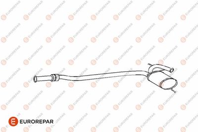  E12885E EUROREPAR Предглушитель выхлопных газов