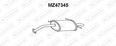  MZ47345 VENEPORTE Глушитель выхлопных газов конечный