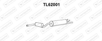  TL62001 VENEPORTE Глушитель выхлопных газов конечный