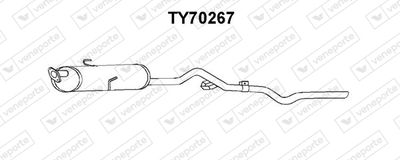  TY70267 VENEPORTE Глушитель выхлопных газов конечный