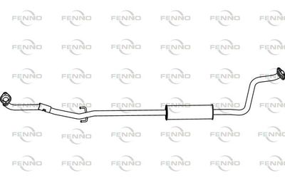  P6931 FENNO Средний глушитель выхлопных газов