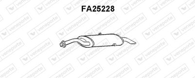  FA25228 VENEPORTE Глушитель выхлопных газов конечный