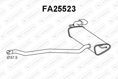  FA25523 VENEPORTE Глушитель выхлопных газов конечный