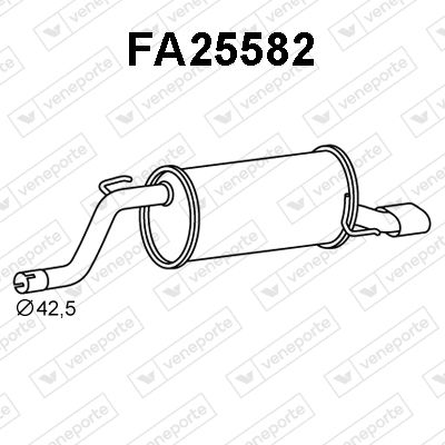  FA25582 VENEPORTE Глушитель выхлопных газов конечный