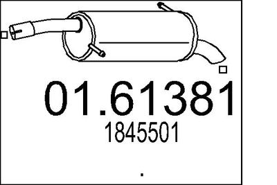  0161381 MTS Глушитель выхлопных газов конечный