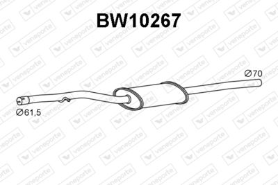  BW10267 VENEPORTE Предглушитель выхлопных газов