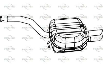  P7191 FENNO Глушитель выхлопных газов конечный