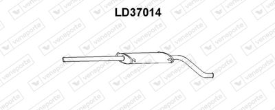  LD37014 VENEPORTE Средний глушитель выхлопных газов