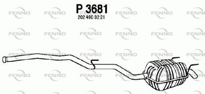  P3681 FENNO Глушитель выхлопных газов конечный