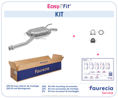  FS50004 Faurecia Средний глушитель выхлопных газов