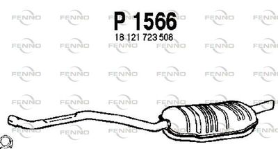  P1566 FENNO Глушитель выхлопных газов конечный