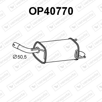  OP40770 VENEPORTE Глушитель выхлопных газов конечный