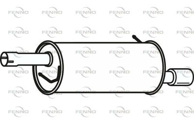  P23059 FENNO Глушитель выхлопных газов конечный