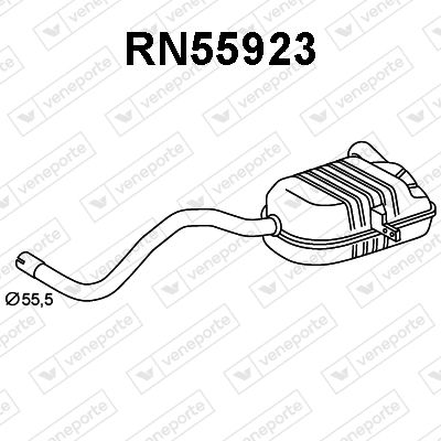  RN55923 VENEPORTE Глушитель выхлопных газов конечный