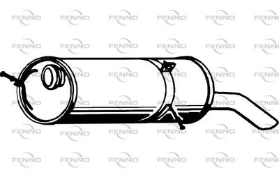  P4786 FENNO Глушитель выхлопных газов конечный
