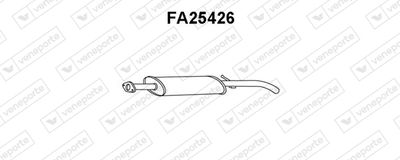  FA25426 VENEPORTE Средний глушитель выхлопных газов