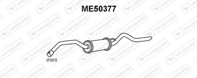  ME50377 VENEPORTE Глушитель выхлопных газов конечный