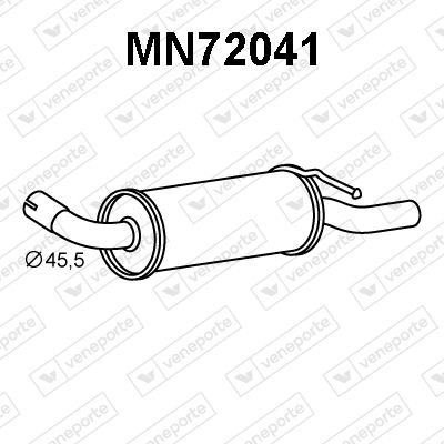  MN72041 VENEPORTE Глушитель выхлопных газов конечный