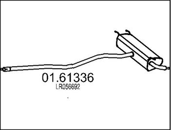  0161336 MTS Глушитель выхлопных газов конечный