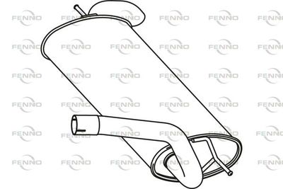  P23028 FENNO Глушитель выхлопных газов конечный