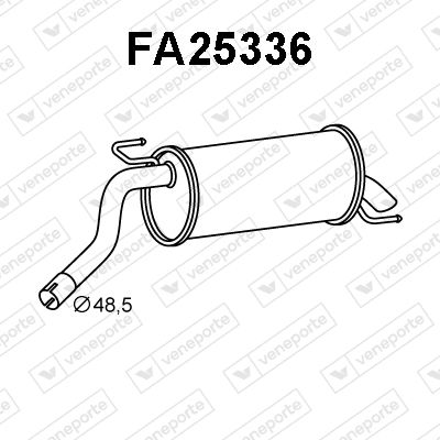  FA25336 VENEPORTE Глушитель выхлопных газов конечный