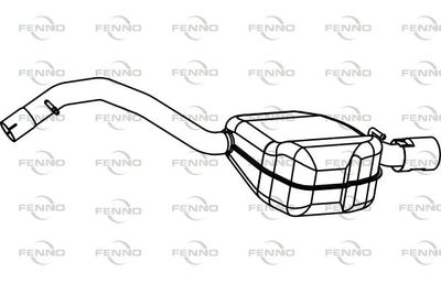  P7903 FENNO Глушитель выхлопных газов конечный