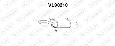  VL90310 VENEPORTE Глушитель выхлопных газов конечный