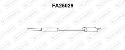  FA25029 VENEPORTE Предглушитель выхлопных газов