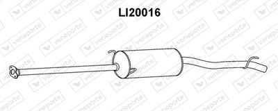  LI20016 VENEPORTE Глушитель выхлопных газов конечный