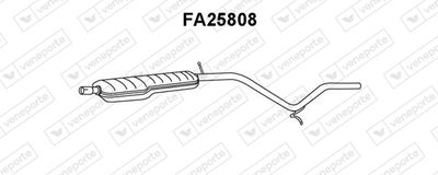  FA25808 VENEPORTE Средний глушитель выхлопных газов