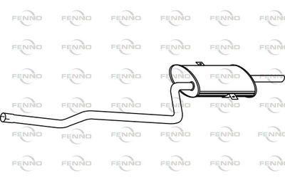  P6916 FENNO Глушитель выхлопных газов конечный