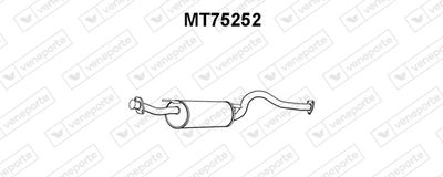  MT75252 VENEPORTE Глушитель выхлопных газов конечный