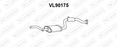  VL90175 VENEPORTE Средний глушитель выхлопных газов