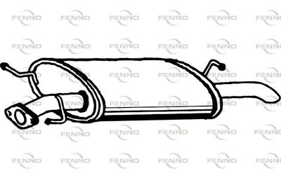  P3143 FENNO Глушитель выхлопных газов конечный