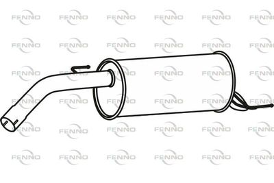  P43105 FENNO Глушитель выхлопных газов конечный