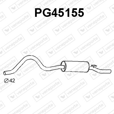  PG45155 VENEPORTE Глушитель выхлопных газов конечный