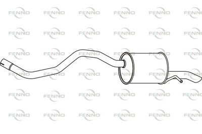  P49044 FENNO Глушитель выхлопных газов конечный