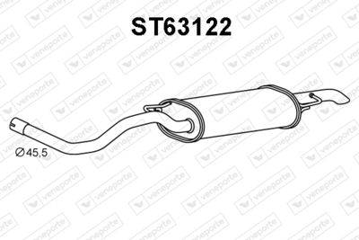  ST63122 VENEPORTE Глушитель выхлопных газов конечный