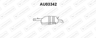  AU03342 VENEPORTE Глушитель выхлопных газов конечный